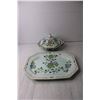 Image 2 : Hand Painted Platter and Vegetable Bowl