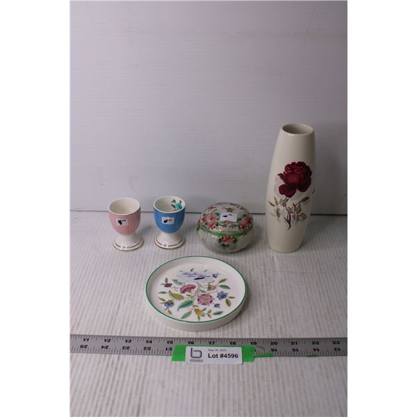 Small Vase and Egg Cups