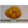 Image 1 : Amber Glass Acorn Dish