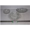 Image 1 : (3) Crystal Dishes