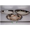 Image 1 : (3) Metal Trays -North Battleford 1954 - Bread Tray - Metal Tray