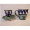 Image 3 : (3) Vintage Ceramic Egg Cups and Tea Cup