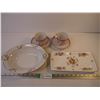 Image 1 : Minton Serving Tray, Noritake Serving Bowl, (2) Sets of Cup/Saucer