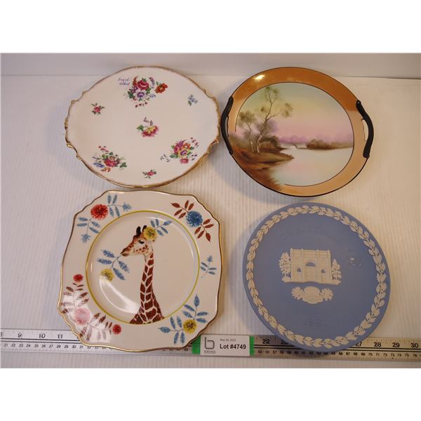 (4) Plates- Including Noritake and Royal Albert