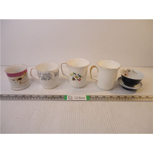 (5) Tea Cups including (3) Royal Albert