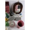 Image 2 : Mirror, Vases, Misc. Household