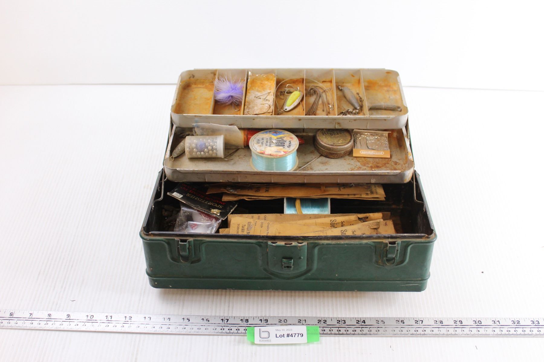 Vintage Tackle Box+ Tackle