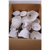 Image 4 : (16) Wedding White Flower Vases Plastic For Tables Grecian Urns