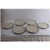 Image 1 : (6) Stoneware Dinner Plates Microwave/Oven/Dishwasher Safe