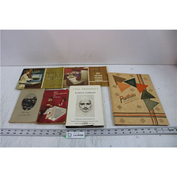 (6) Assorted Booklets (Cooking, Games, History)