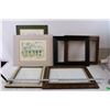 Image 1 : (5) Large Frames + (2) Matted Pictures