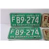 Image 2 : (11) Assorted Saskatchewan License Plates (1965-76)