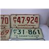 Image 4 : (11) Assorted Saskatchewan License Plates (1965-76)