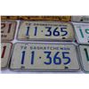 Image 3 : (9) Assorted Saskatchewan License Plates (1967-1975)
