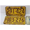 Image 5 : (9) Assorted Saskatchewan License Plates (1967-1975)
