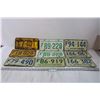Image 1 : (9) Assorted Saskatchewan License Plates (1964-1976)
