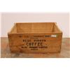 Image 2 : *Wooden Blue Ribbon Coffee Shipping Box - 29" x 19" x 13":