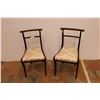 Image 1 : *(2x Bid Price) (2) Wooden Dining Chairs