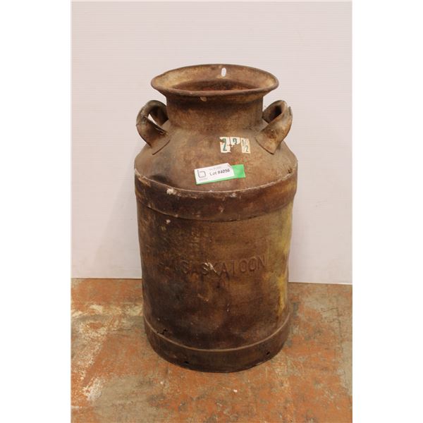 *Saskatoon 8 Gallon Cream Can (Rusty)