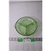 Image 3 : Divided Uranium Glass Tray (Chipped)