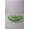 Image 4 : Divided Uranium Glass Tray (Chipped)