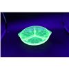 Image 8 : Divided Uranium Glass Tray (Chipped)