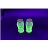 Image 2 : Uranium Glass Salt and Pepper Shakers