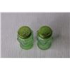 Image 5 : Uranium Glass Salt and Pepper Shakers