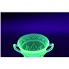 Image 2 : Uranium Glass Sugar Bowl