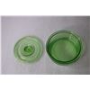 Image 5 : Uranium Glass Candy Dish with Lid (Chipped)