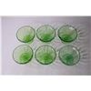 Image 4 : (2x Bid Price) (6) Uranium Glass Sherbet Bowls
