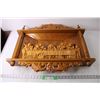 Image 1 : Wooden Religious Carved Art of the Last Supper - 22" x 28" x 4 1/2"
