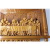 Image 4 : Wooden Religious Carved Art of the Last Supper - 22" x 28" x 4 1/2"