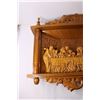 Image 6 : Wooden Religious Carved Art of the Last Supper - 22" x 28" x 4 1/2"