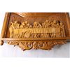 Image 7 : Wooden Religious Carved Art of the Last Supper - 22" x 28" x 4 1/2"