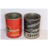 Image 2 : (6)Vintage Coffee Tins (empty)