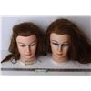 Image 1 : (2) Model Hair Dresser Rubber Heads