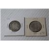 Image 3 : (2) 1918 Silver Canadian 50 Cent Pieces