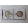 Image 4 : (4) Silver Canadian 50 Cent Pieces ( 1960- 61 - 64 - 66)