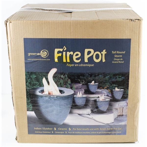 GREENEARTH CERAMIC FIRE POT 