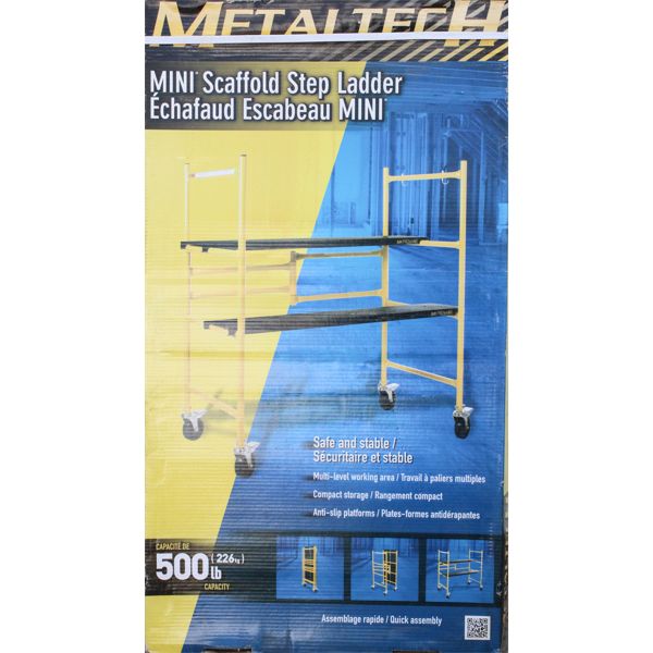 METALTECH MINI SCAFFOLD STEP LADDER 500LB CAPACITY