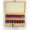 Image 1 : 24PC CRAFTEX BLUE TORNADO DELUXE ROUTER BIT SET