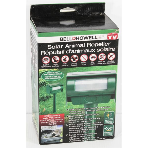 BELL + HOWELL SOLAR ANIMAL REPELLER