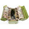 Image 2 : SIMONSEN BAKED ENAMEL TACKLE BOX W/ CONTENTS