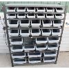 Image 2 : PARTS ORGANIZER W/ BINS APPROX 57" TALL