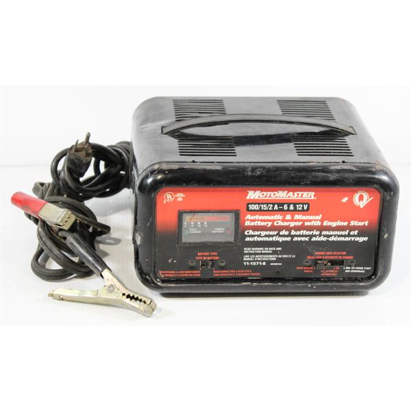 MOTOMASTER BATTERY CHARGER W/ ENGINE START