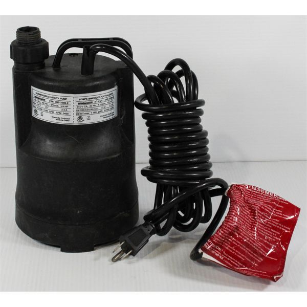 MASTERCRAFT SUBMERSIBLE UTILITY PUMP