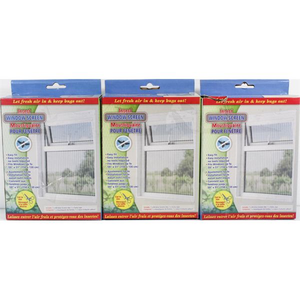 3  INSECT WINDOW SCREENS 