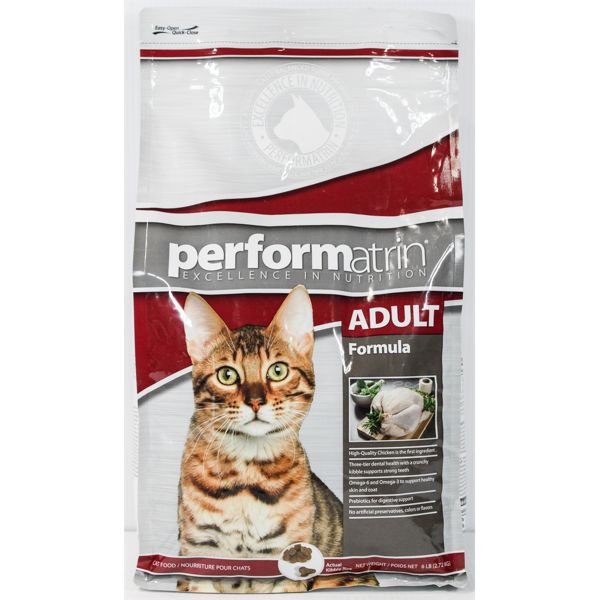 PERFORMATRIN ADULT FORMULA PREMIUM CAT FOOD - 6 LB                            