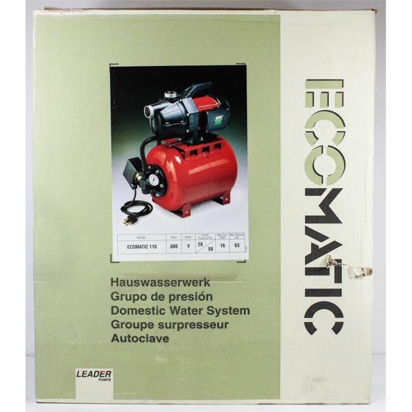 NEW LEADER ECOMATIC 110 DOMESTIC WATER SYSTEM